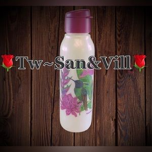NEW! TUPPERWARE SPECIAL EDITION HUMMINGBIRD FLIP TOP ECO WATER BOTTLE 750 ML